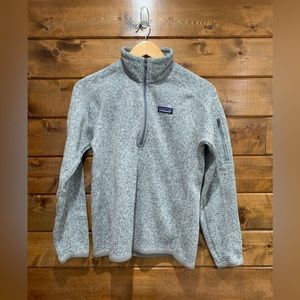 Patagonia Heathered Grey Better Sweater Fleece 1/4 Zip